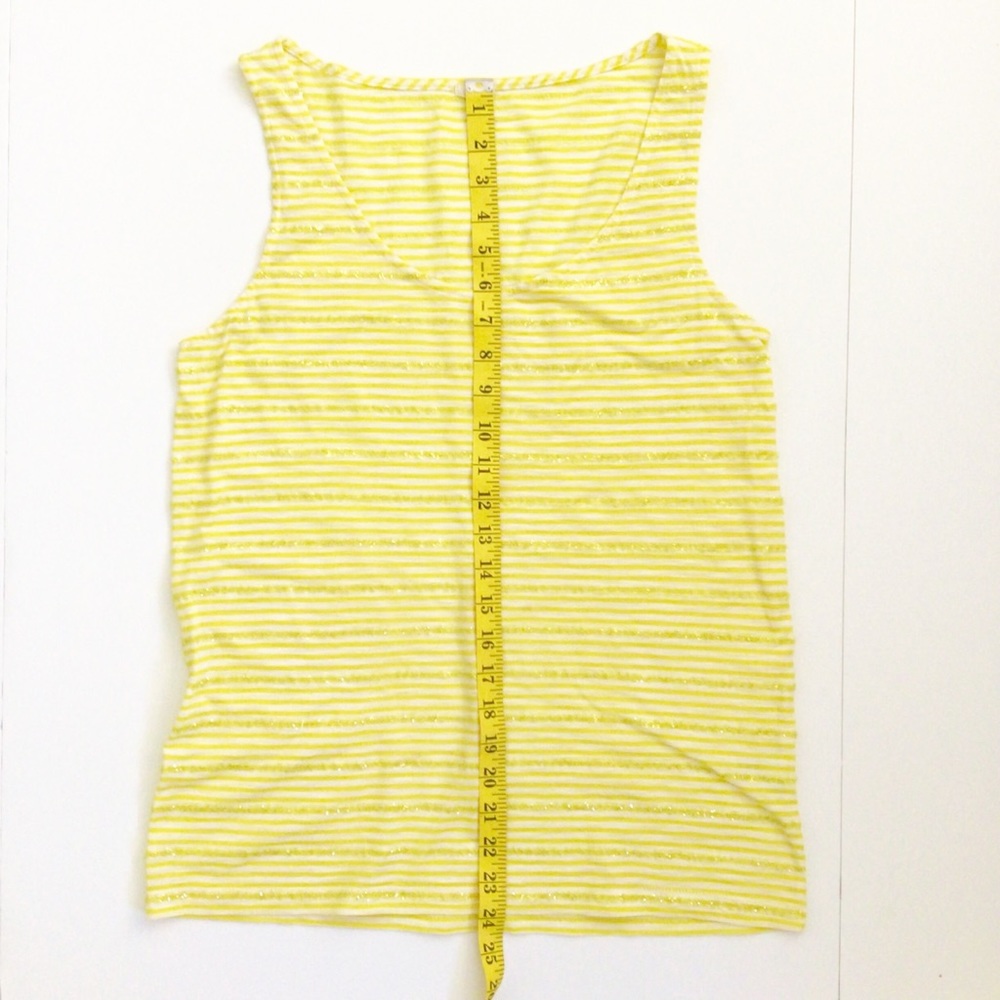 J Crew Striped Sequin Accent Tank Top Size Medium - Picture 8 of 8